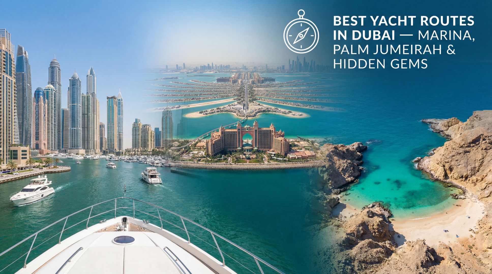 Best Yacht Routes in Dubai — Marina, Palm Jumeirah & Hidden Gems