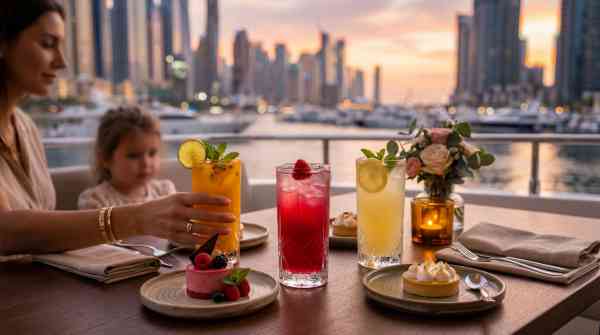 Yacht dinner in Dubai