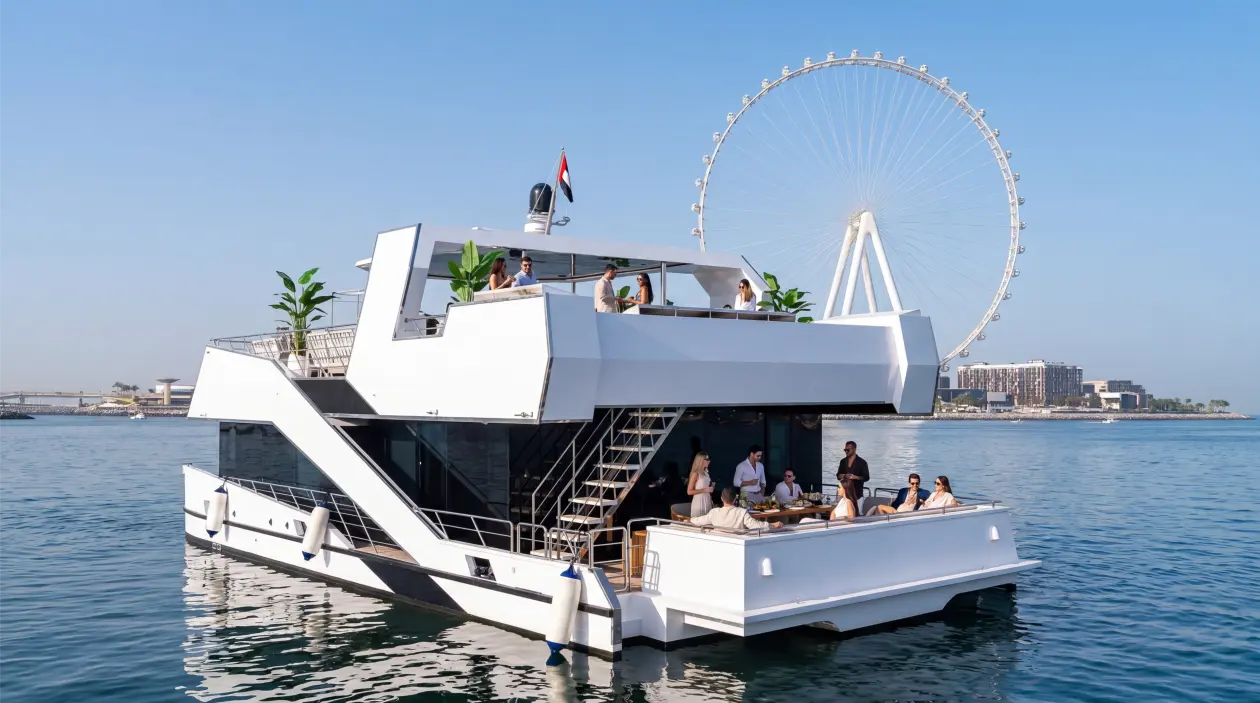 Modern 100ft Power Catamaran, built in 2022