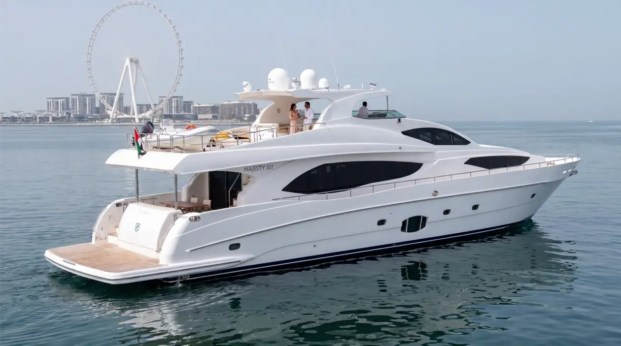 Majesty 101ft Motor Yacht, refitted in 2023