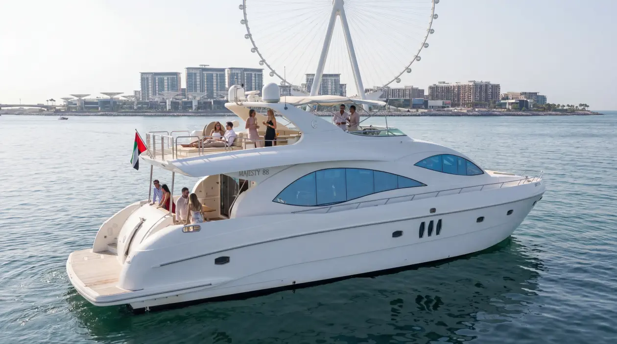 Majesty 88ft Motor Yacht, refitted in 2024